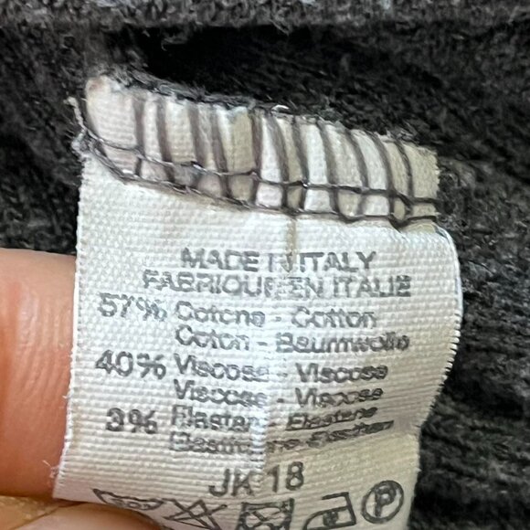 Brandy Melville Shirt Womens One Size/Medium Gray Long Sleeve Cotton Blend Top - Picture 8 of 8